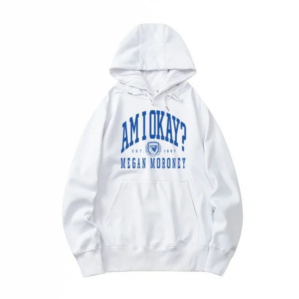 Am I Okay? Hoodie – White