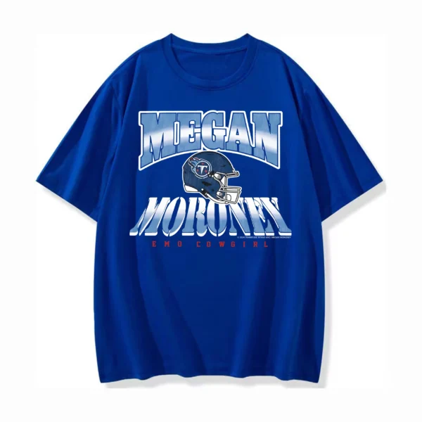 Megan Moroney x Tennessee Titans Helmet Tee Navy