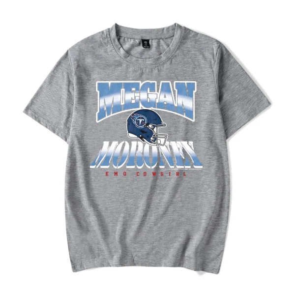 Exclusive Megan Moroney x Tennessee Titans Helmet Tee Heather Gray